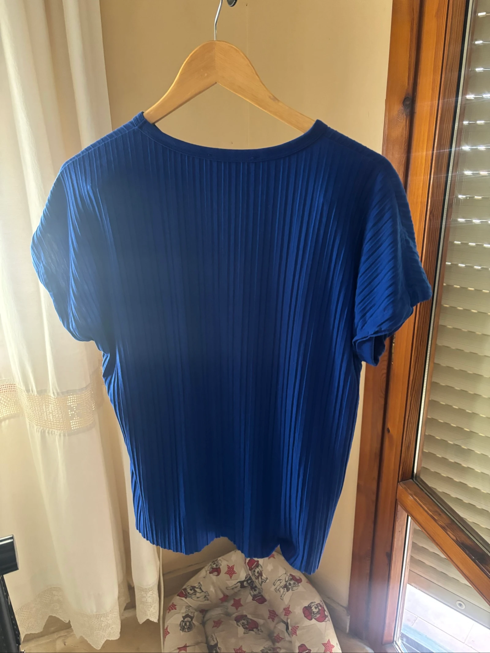 Camiseta pliegues azul marino – photo 5
